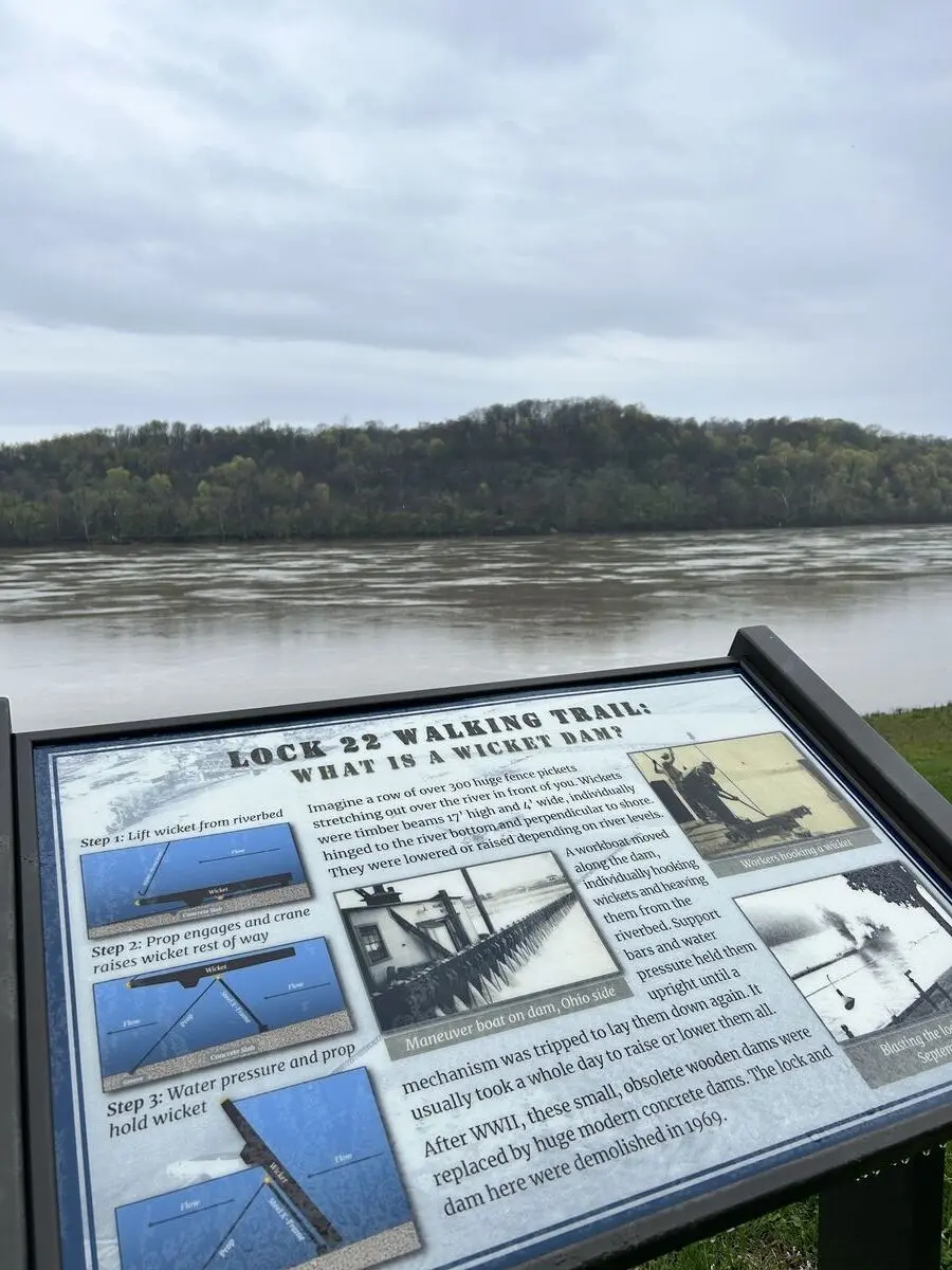 Upper Ohio River, at Ravenswood, West Virginia — April 10, 2025