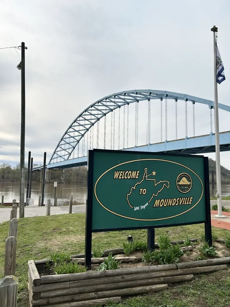 Upper Ohio River, at Moundsville, West Virginia — April 9, 2025