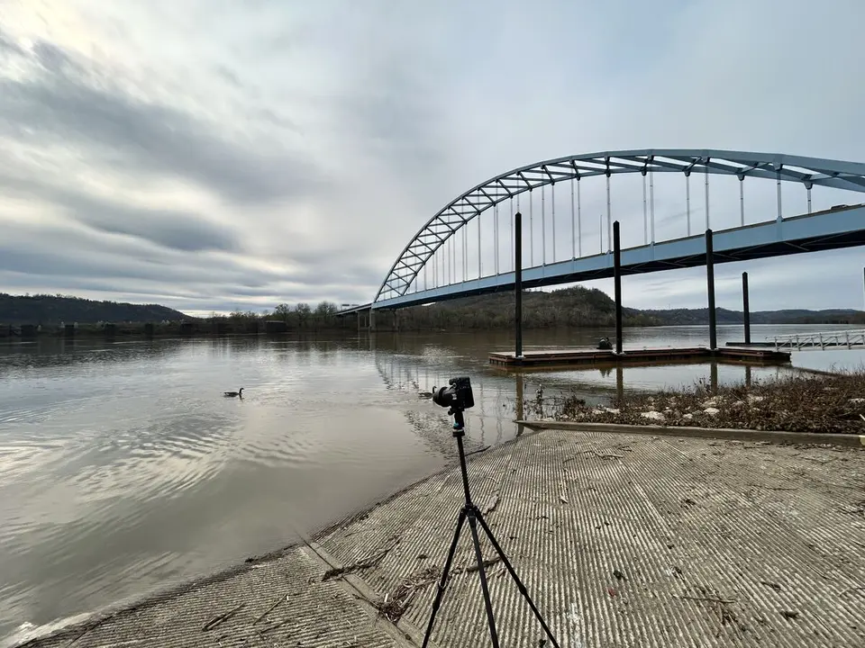 Upper Ohio River, at Moundsville, West Virginia — April 9, 2025