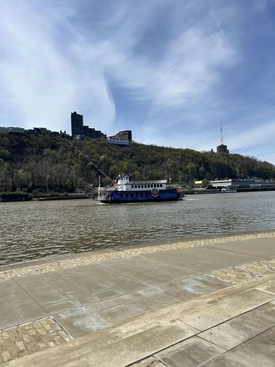 Upper Ohio River, at Pittsburgh, Pennsylvania — April 9, 2025