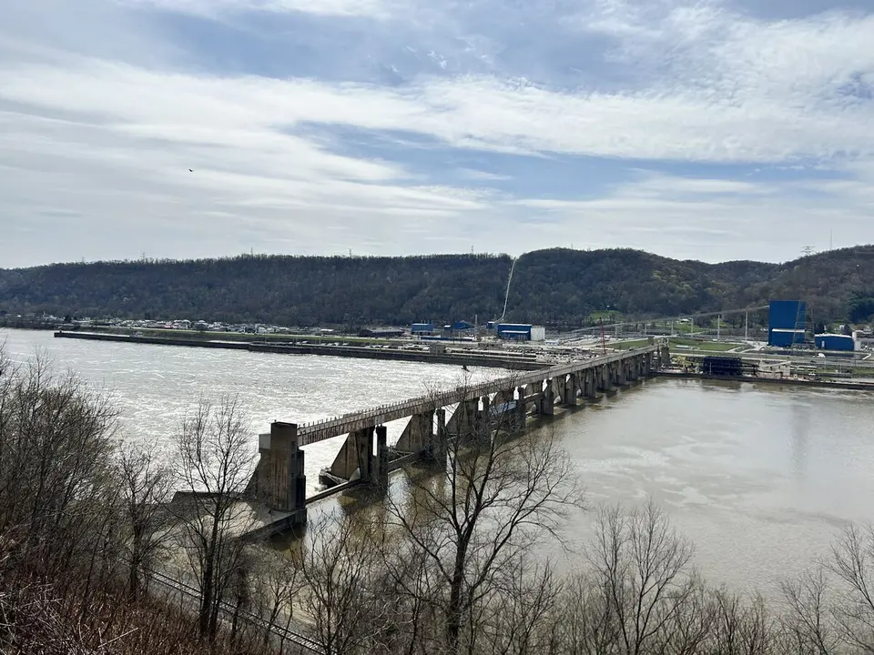 Upper Ohio River, at New Cumberland, West Virginia — April 9, 2025