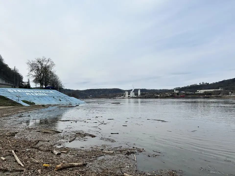 Upper Ohio River, at Steubenville, Ohio — April 9, 2025