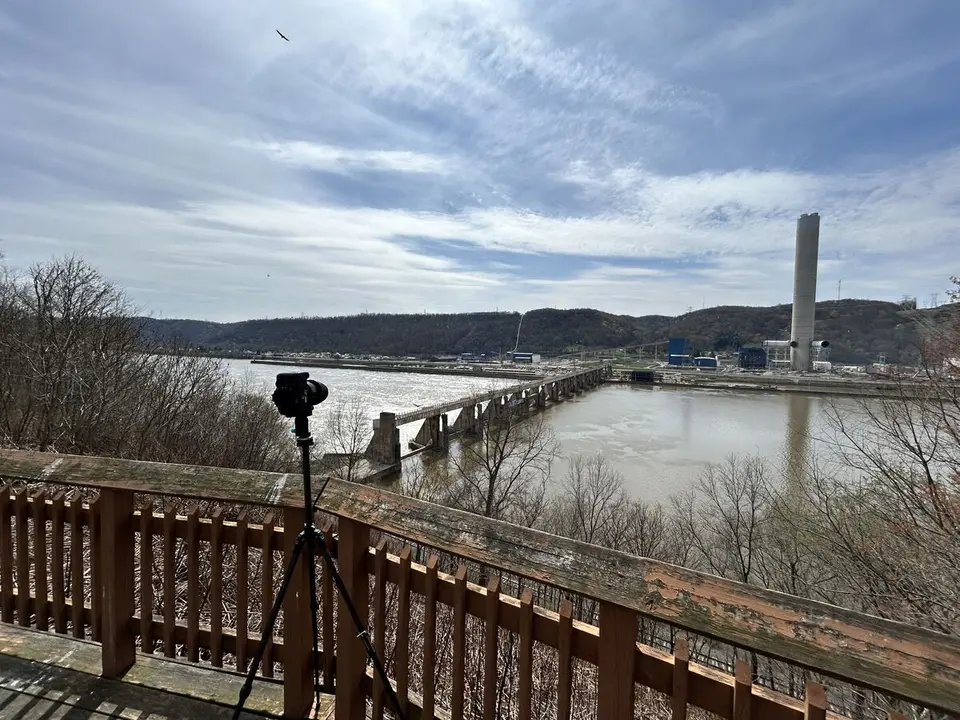 Upper Ohio River, at New Cumberland, West Virginia — April 9, 2025
