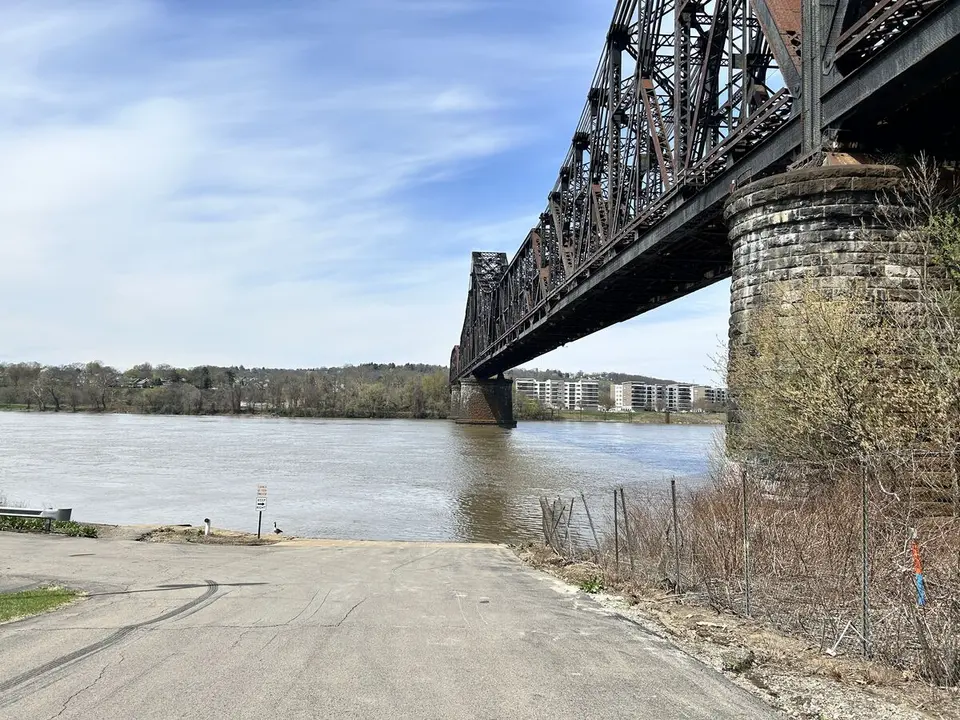 Upper Ohio River, at Rochester, Pennsylvania — April 9, 2025
