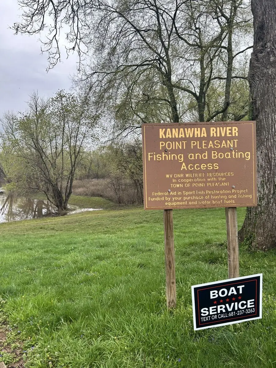 Upper Ohio River, at Point Pleasant, West Virginia — April 10, 2025