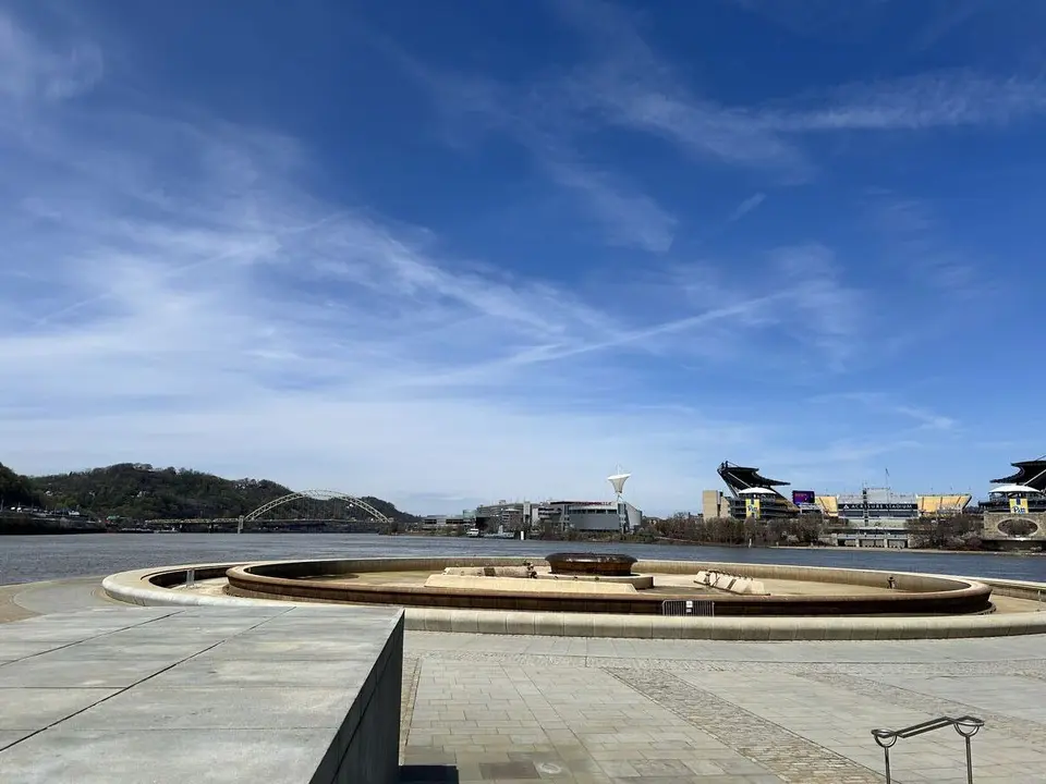 Upper Ohio River, at Pittsburgh, Pennsylvania — April 9, 2025