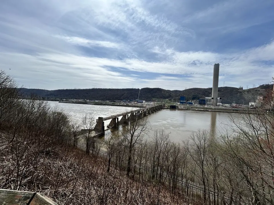 Upper Ohio River, at New Cumberland, West Virginia — April 9, 2025