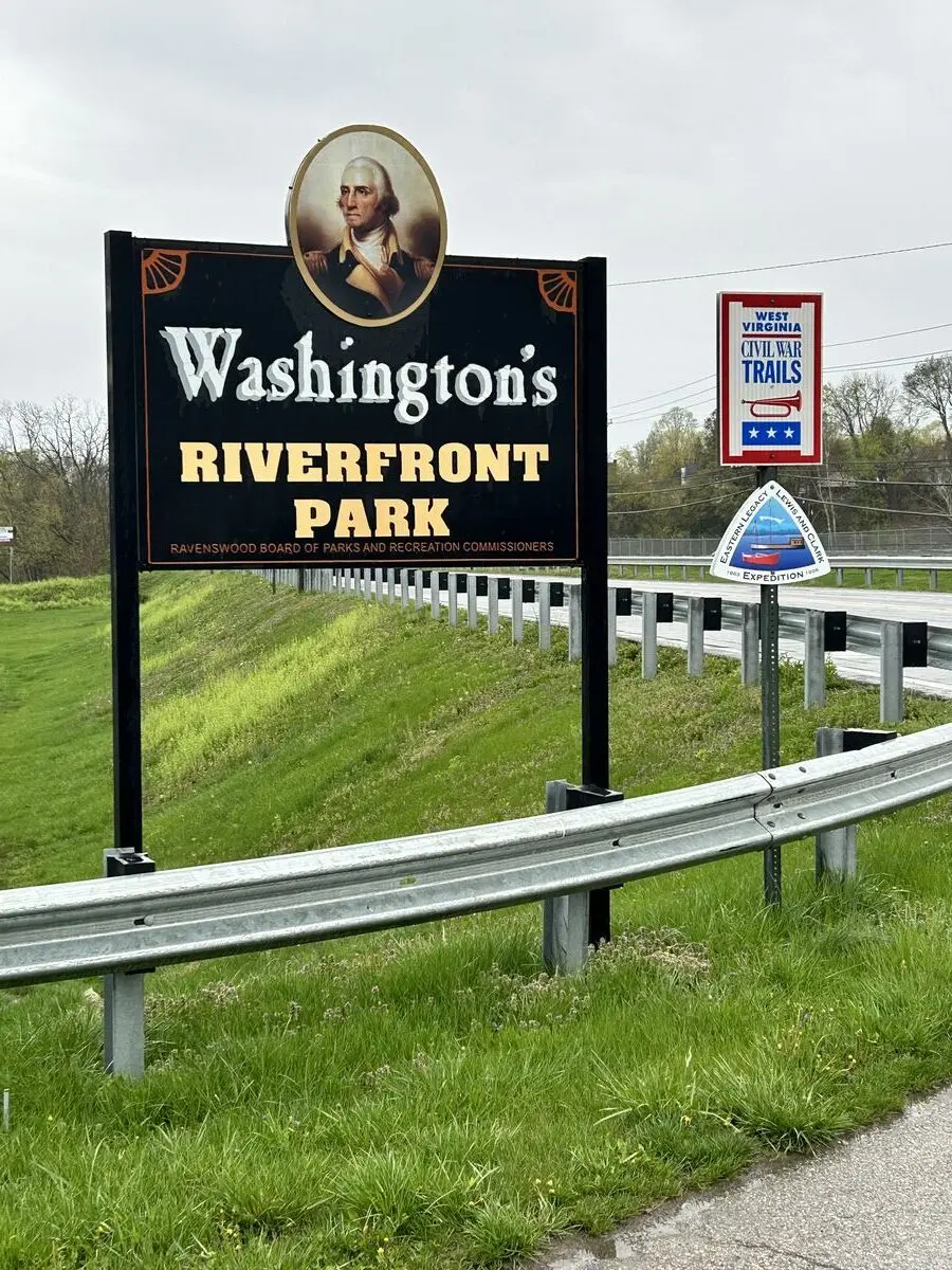 Upper Ohio River, at Ravenswood, West Virginia — April 10, 2025