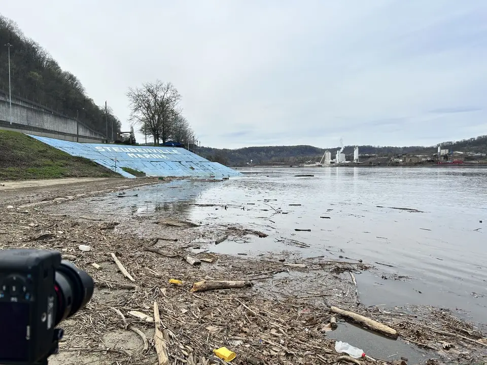 Upper Ohio River, at Steubenville, Ohio — April 9, 2025