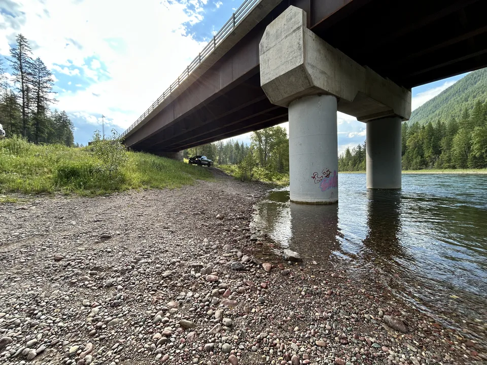 Flathead River, near Columbia Falls, Montana — July 8, 2026