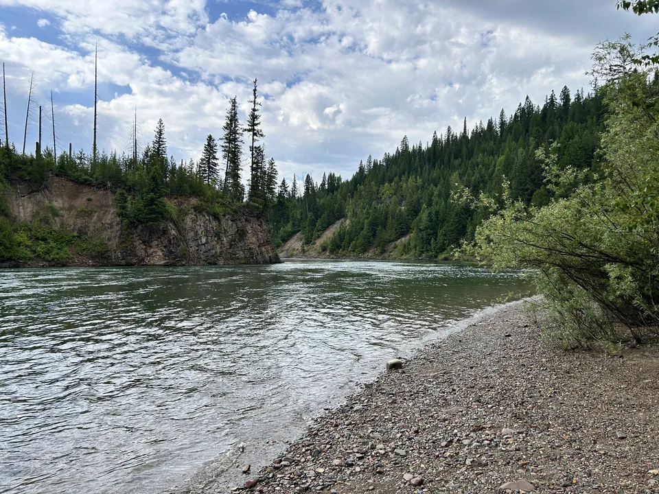 Flathead River, near Columbia Falls, Montana — July 8, 2026