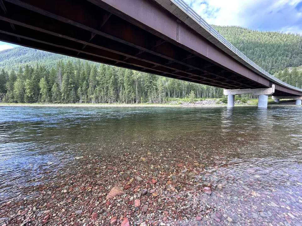 Flathead River, near Columbia Falls, Montana — July 8, 2026