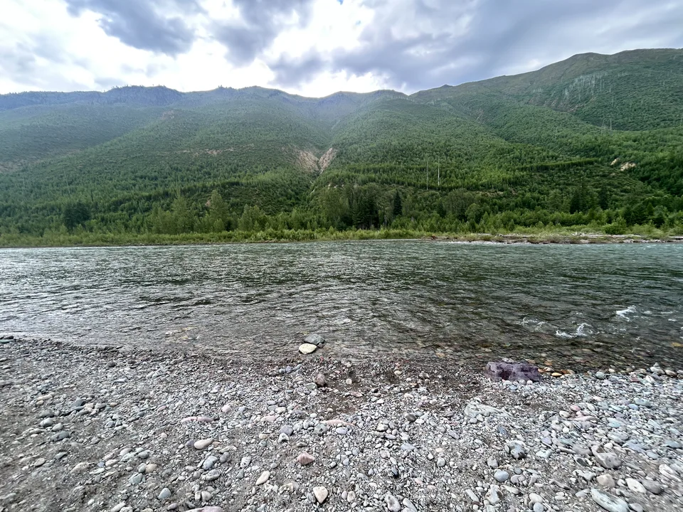 Flathead River, near Columbia Falls, Montana — July 8, 2026