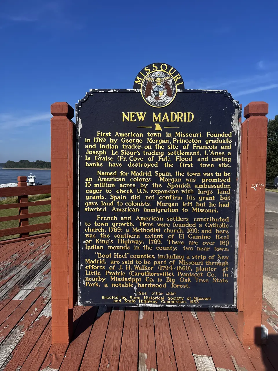 Mississippi River, at New Madrid, Missouri — September 8, 2026