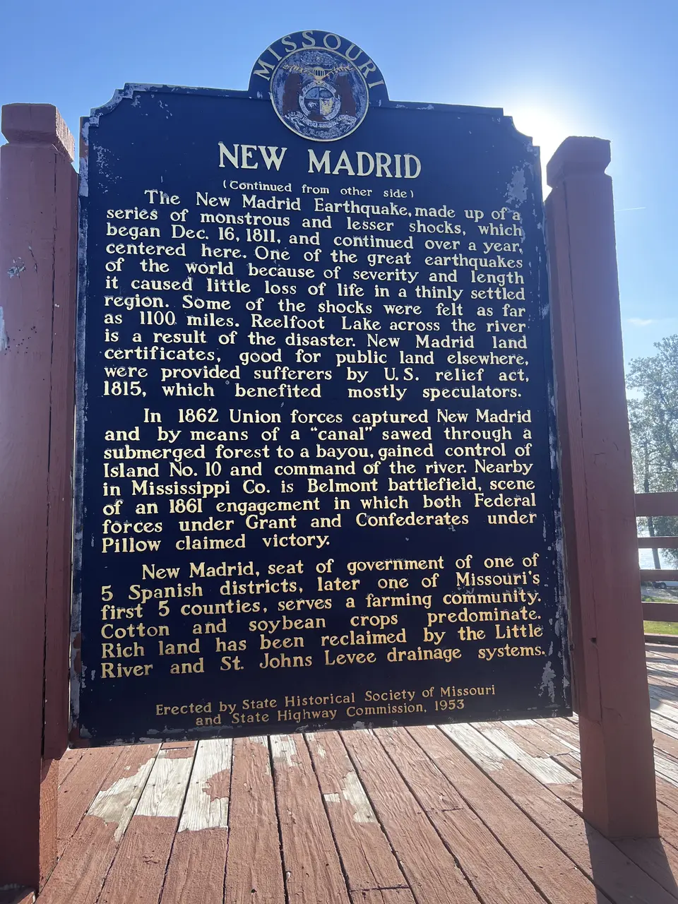 Mississippi River, at New Madrid, Missouri — September 8, 2026