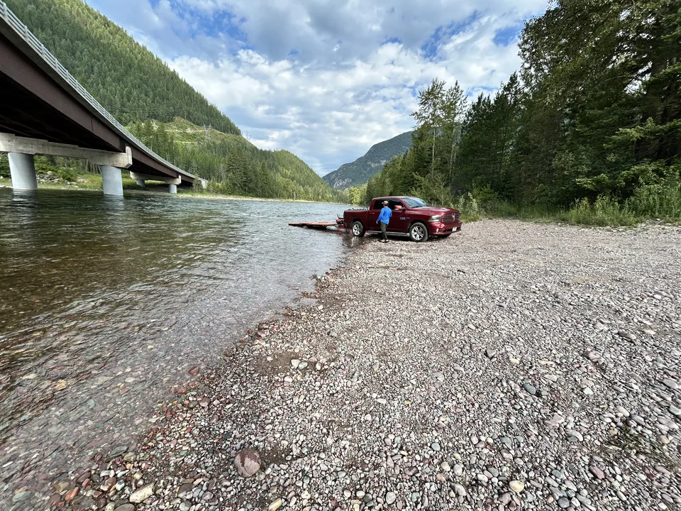 Flathead River, near Columbia Falls, Montana — July 8, 2026