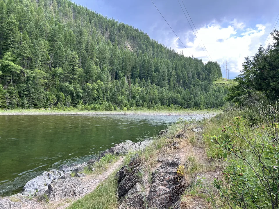 Flathead River, near Columbia Falls, Montana — July 8, 2026