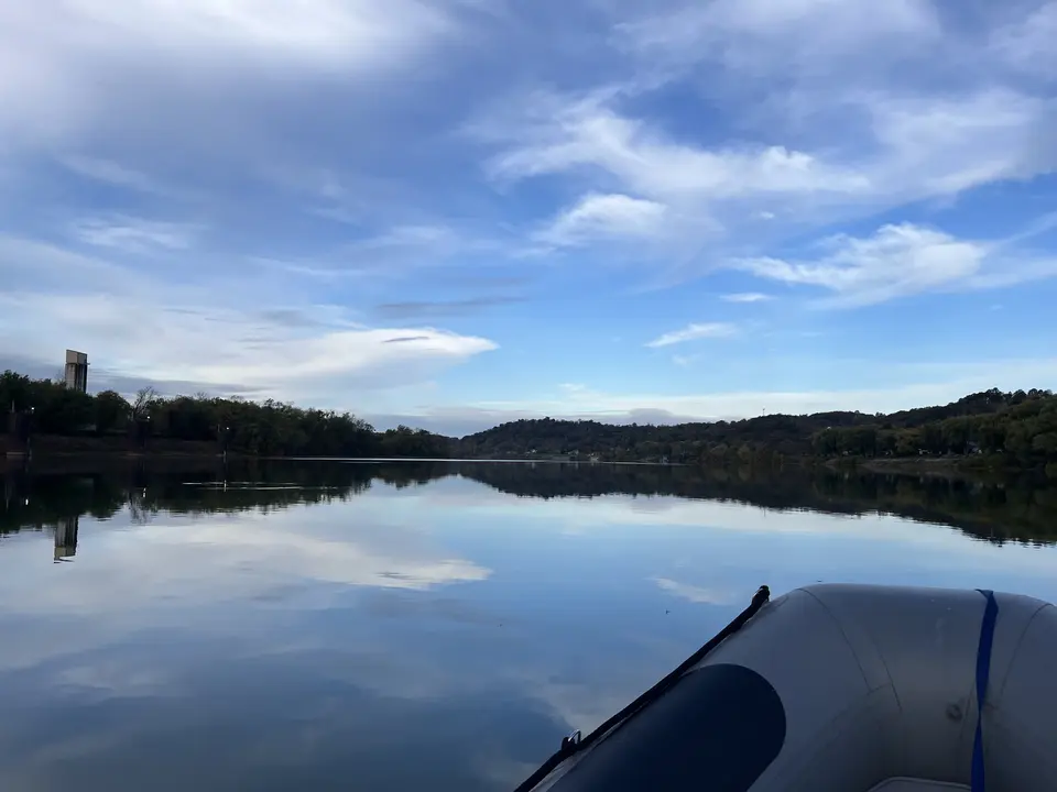 Ohio River, in Meigs County, Ohio — October 28, 2025